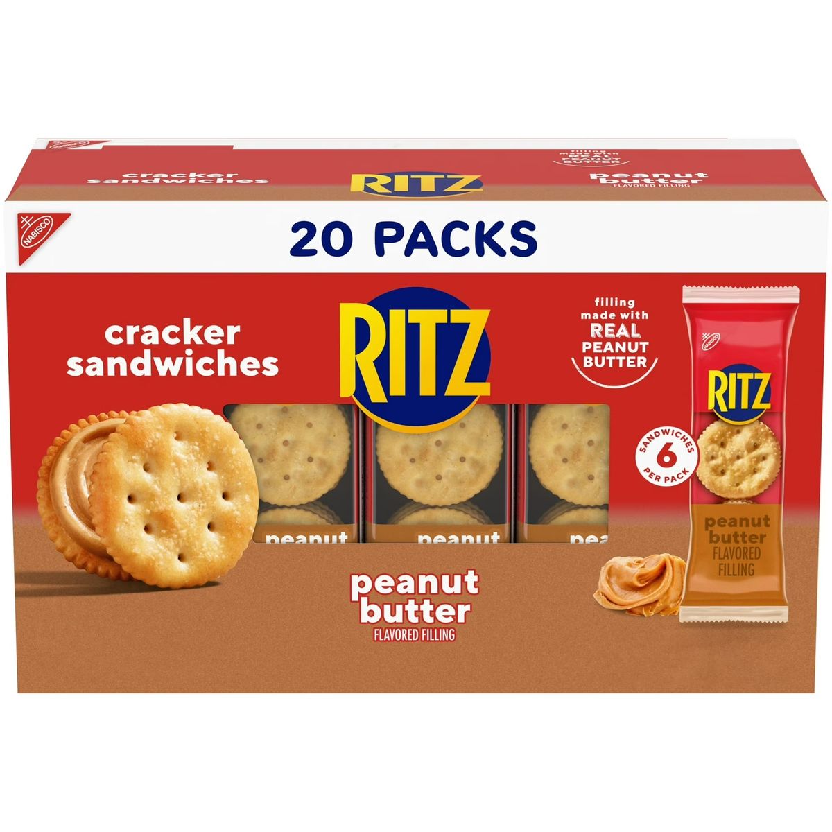 Nabisco Ritz Cracker Sandwiches 20-packs 1.38 oz. #102645