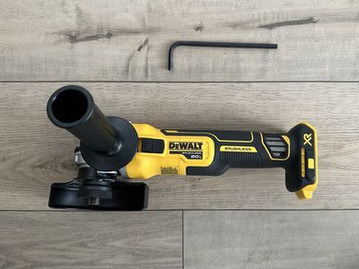 Dewalt XR 4.5 in Slide Switch Angle Grinder with Kickback Brake