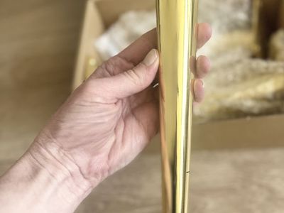 4 Gold Contemporary Modern MCM Furniture Legs