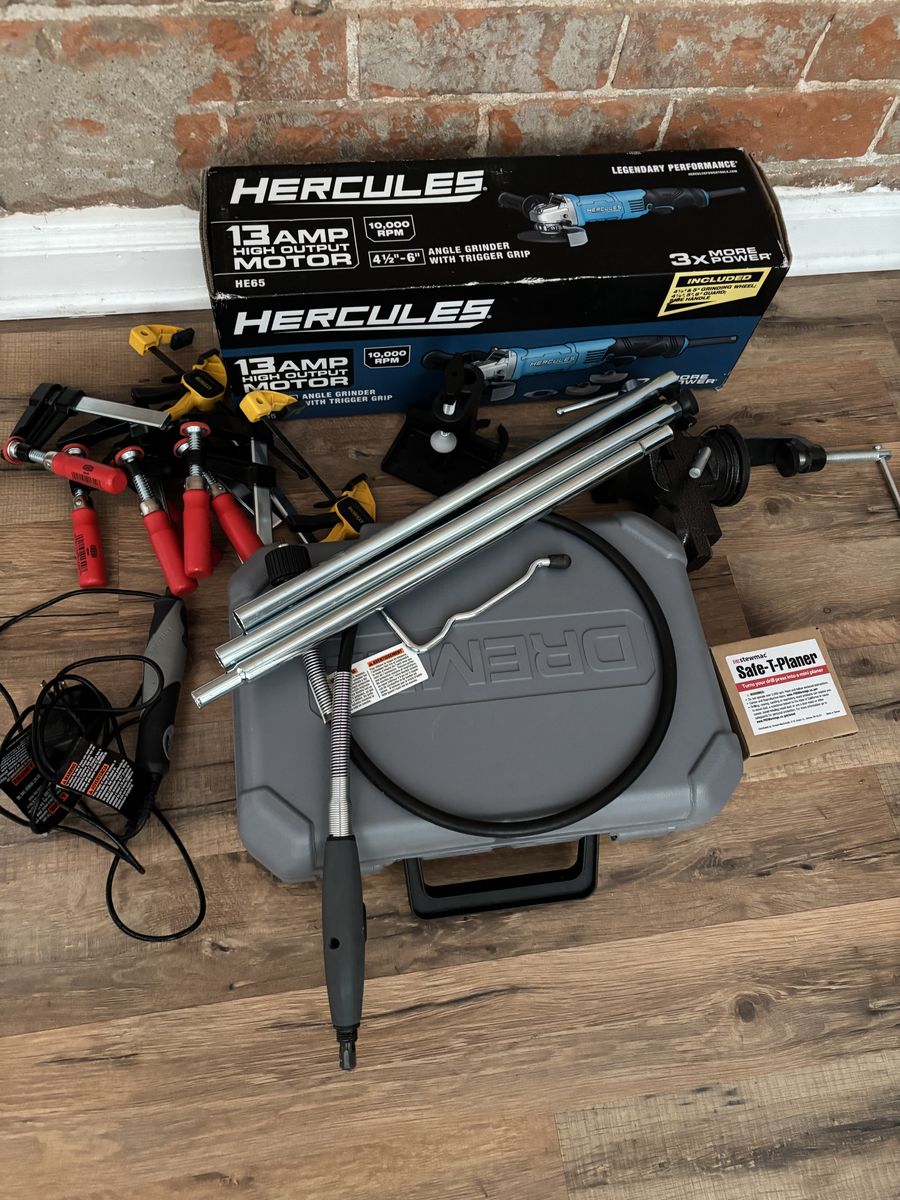 Lot Of Tools, Dremel, Angle Grinder, Flex Shaft