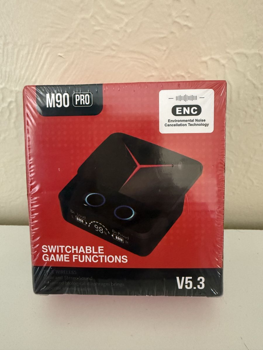 M90 PRO V5.3 Wireless Earbuds with ENC & Switchable Game Functions