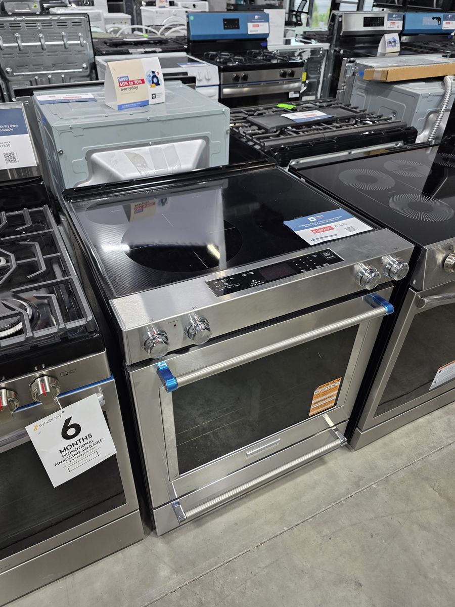 KitchenAid 30 Inch Slide-In Electric Convection Range – Stainless Steel, 5 Elements, Brand New