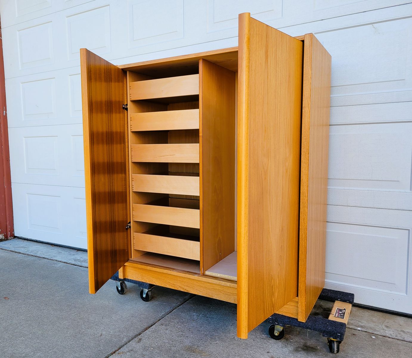 Mid Century Danish Teak Gentleman's Chest/Tall Dresser