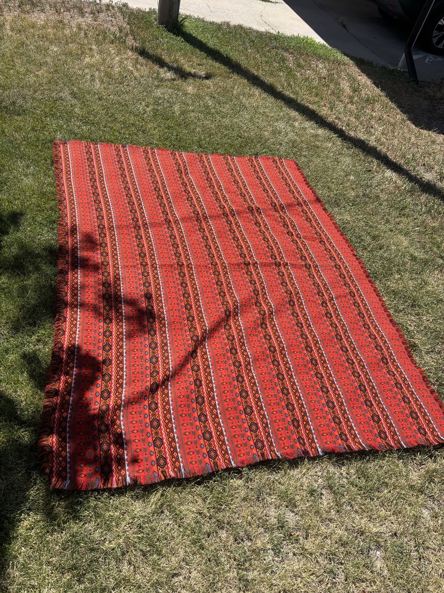 Vintage mid century Afghan Tribal Rug