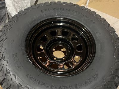 35” Wheels - Tires with Black 17x9 Rims