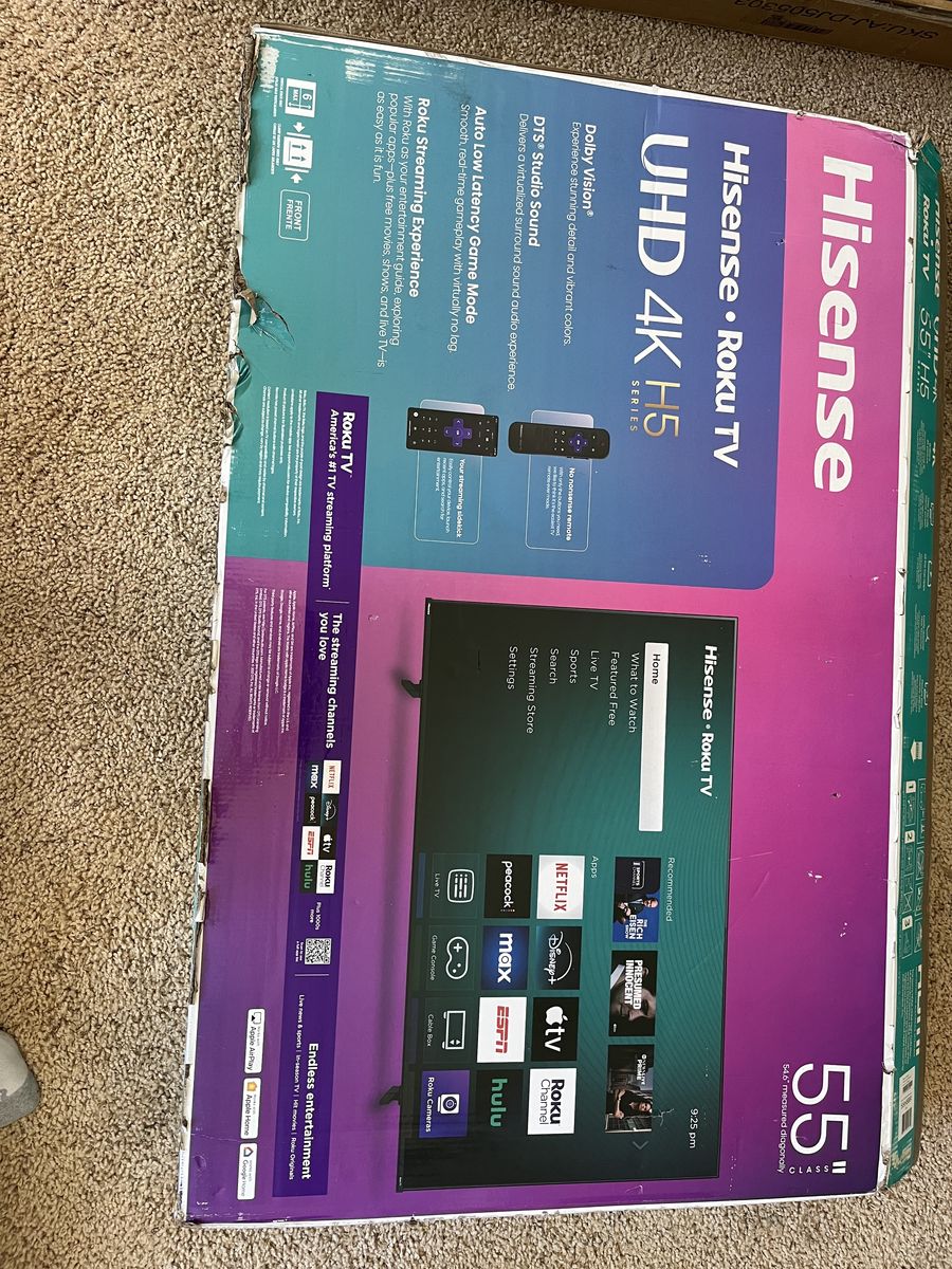 hisense 55" roku tv