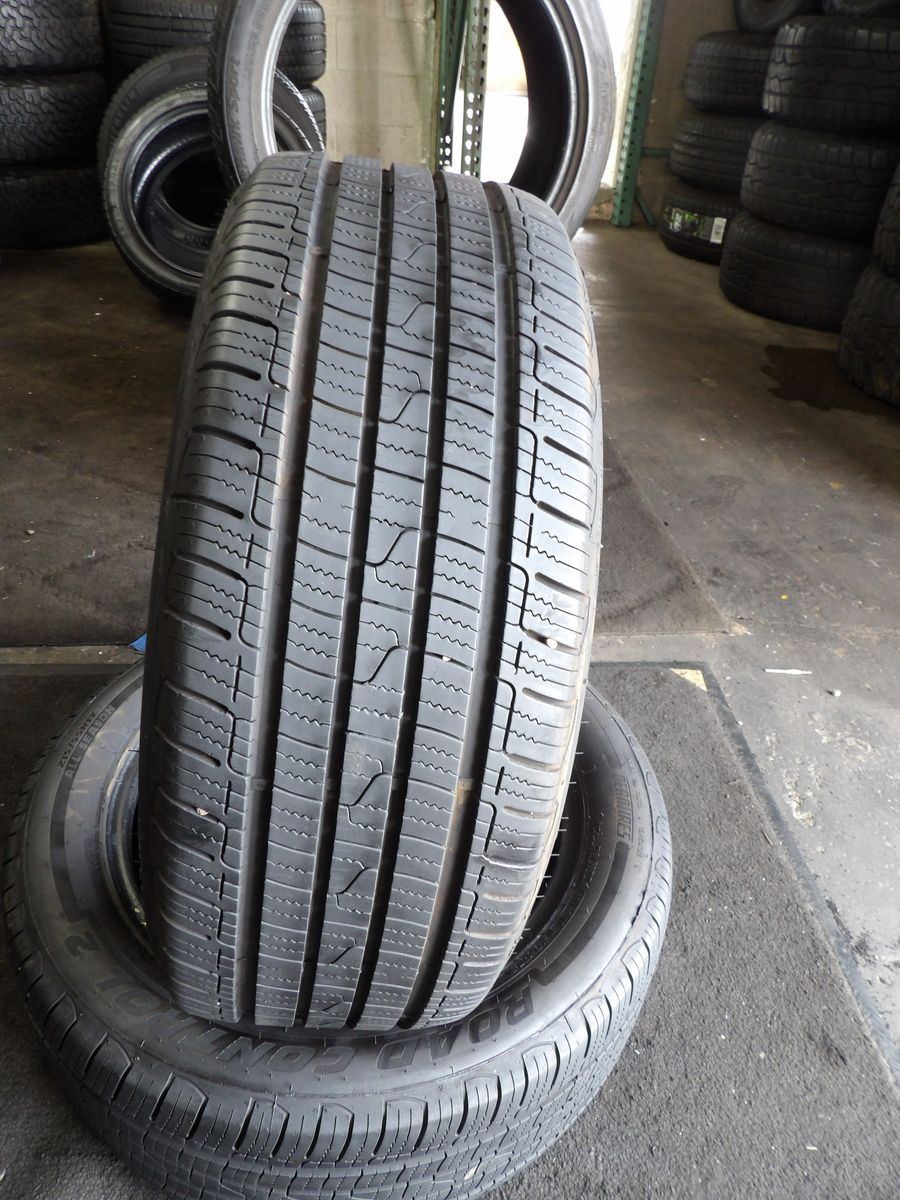 215/55R17 ROAD CONTROL 2 PAIR OF TWO USED TIRES 