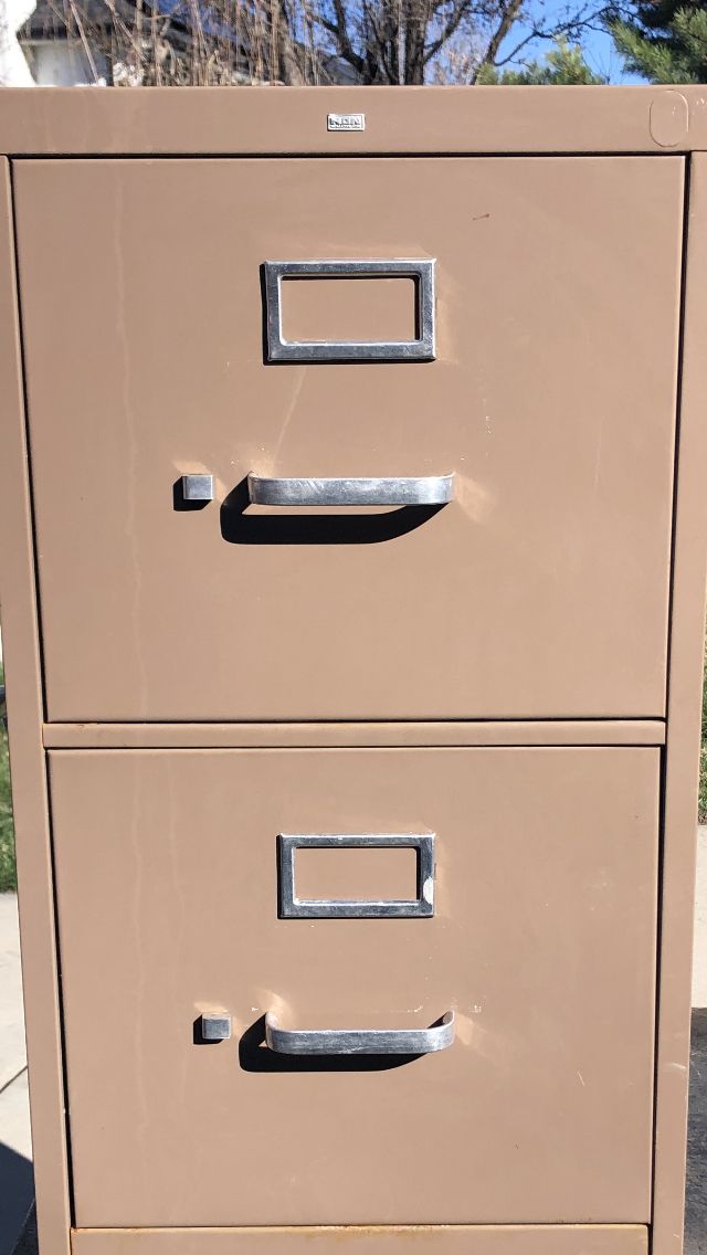 Two Drawer Metal File Cabinets