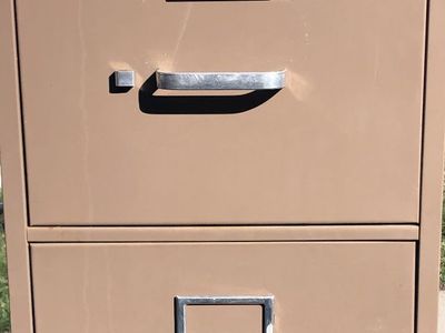 Two Drawer Metal File Cabinets