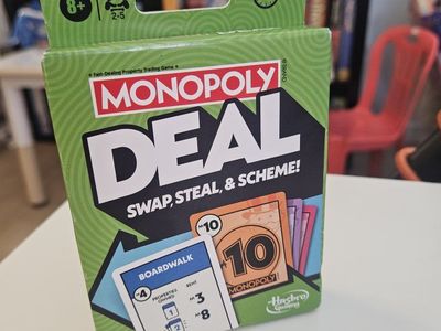 NEW Monopoly Deal Card Game by Hasbro - Fast-Dealing Trading Game, Ages 8+