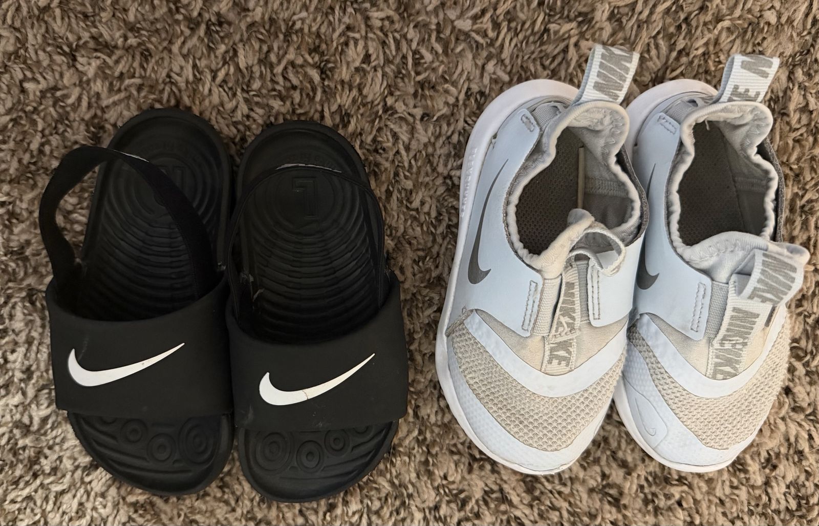 Nike toddler flex runner shoes and sandals size 9