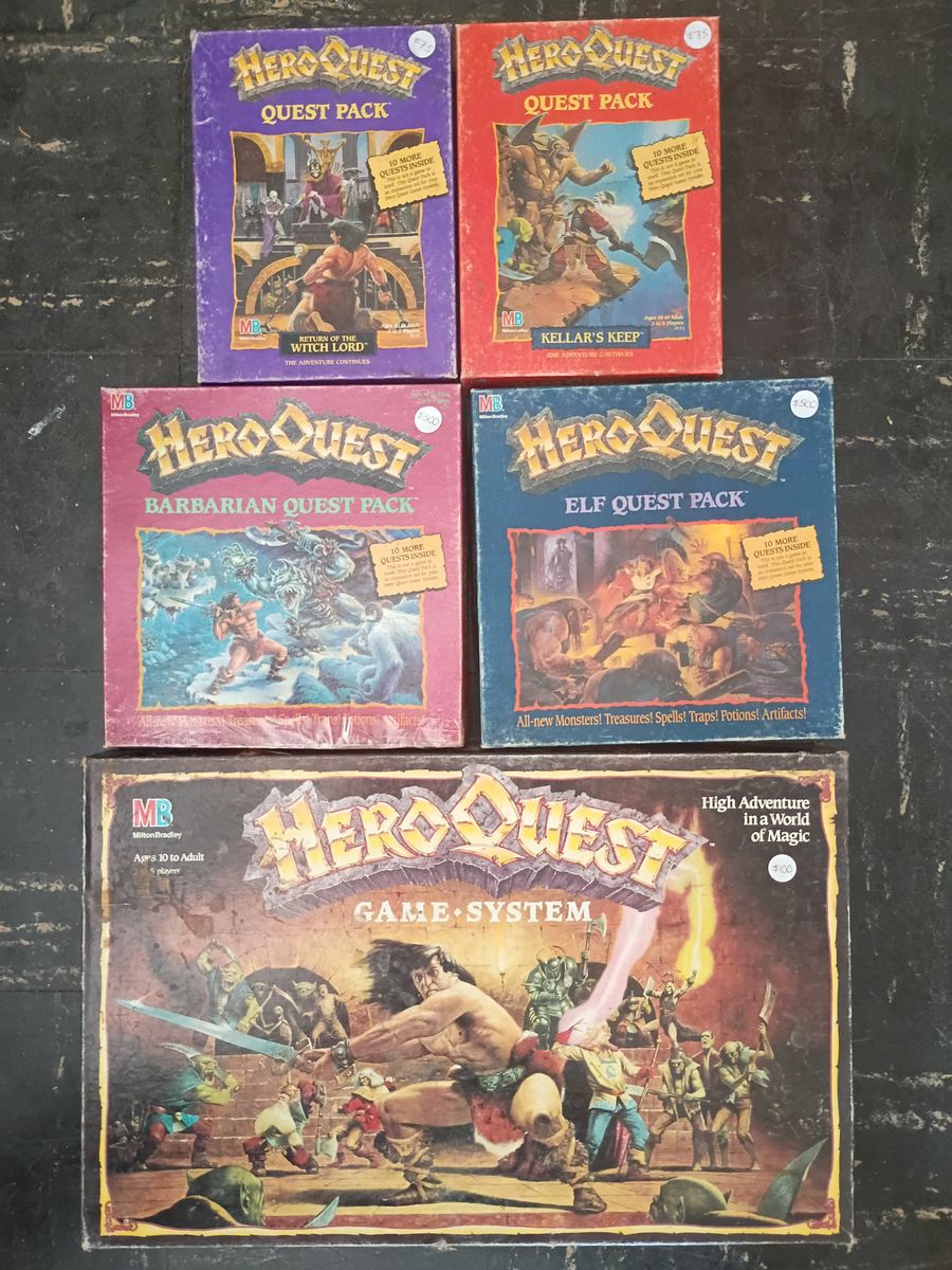 Vintage Hero Quest expansion packs from 1991-92!