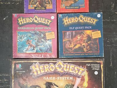 Vintage Hero Quest expansion packs from 1991-92!