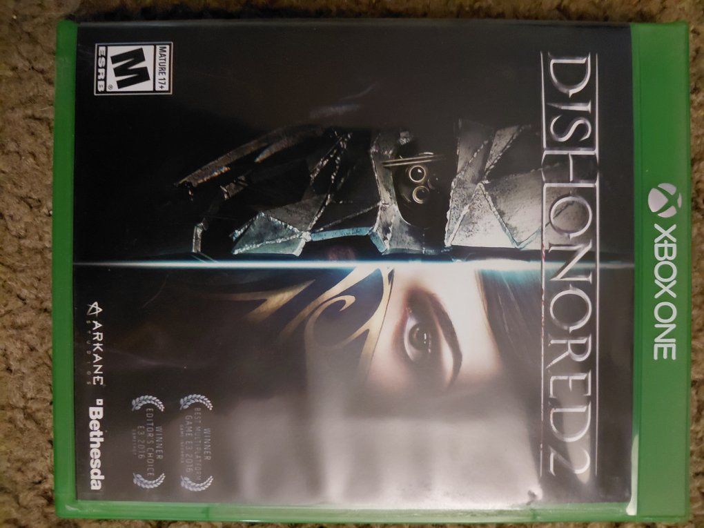 Dishonored 2 for Xbox One - Complete Game Disc and Case