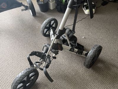 Golf Push Cart with Caddie Wheel.