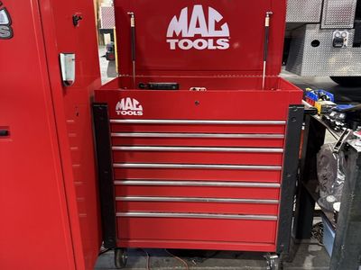 MAC Tools Red 7-Drawer Rolling Tool Box Cart with Top Chest Storage $1,800 obo open to offers and trades