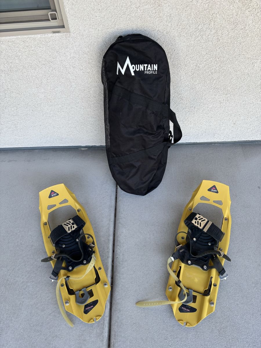 MSR Evo Tour 140 Snowshoes with Mountain Profile Carry Bag - Yellow