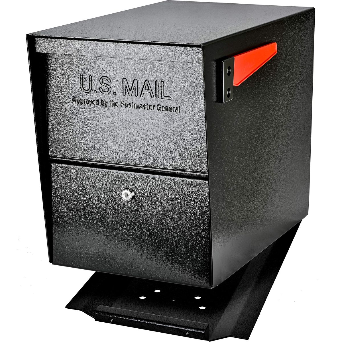 New Mail Boss 7206 Package Master Curbside Locking Security Mailbox | Black,Medium