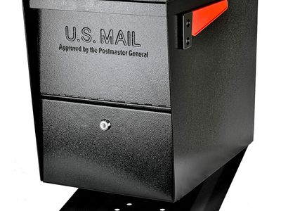 New Mail Boss 7206 Package Master Curbside Locking Security Mailbox | Black,Medium