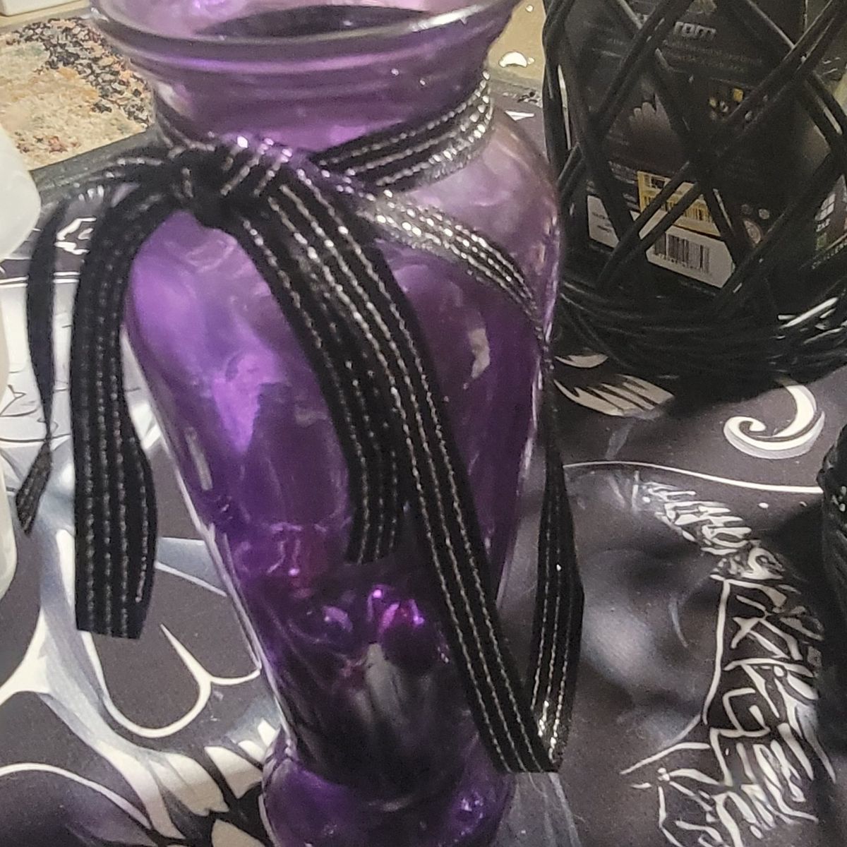 purple vase