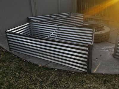 Corrugated Galvanized Steel Raised Garden Beds