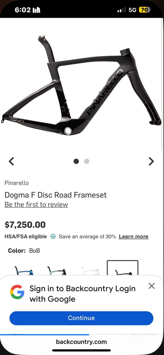Pinarello Dogma Road Bike Frameset
