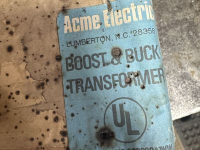 Acme Electric T-81049 Boost & Buck Transformer - .150 KVA, 120/240 Pri. Volts, 12/24 Sec. Volts
