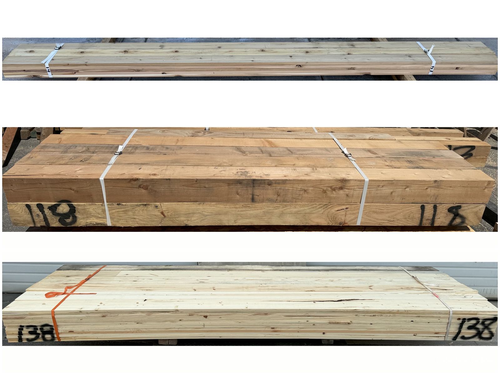 35%+ OFF! New Finish Lumber & Posts - Bundles Only - 1x4 Cedar, 1x8 Trim, 6x6 Posts - Various Lengths