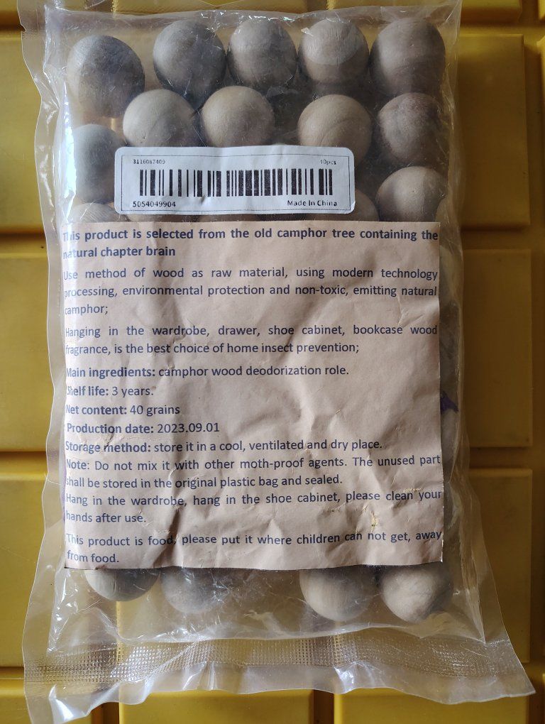 Natural Camphor Balls 56 total.  Closets Drawers Deodorizers Anti Moth