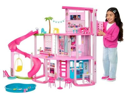 Barbie Dreamhouse Dollhouse with Pool, Slide, and 75+ Accessories - New in Box