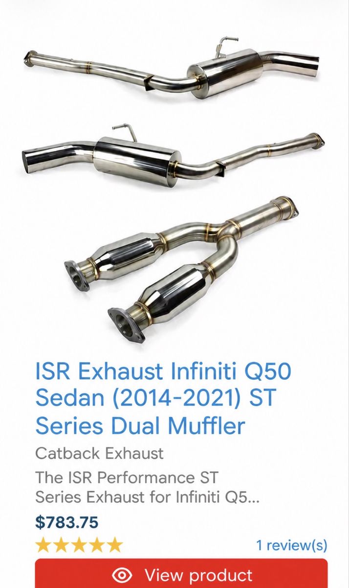 Infiniti q50 exhaust