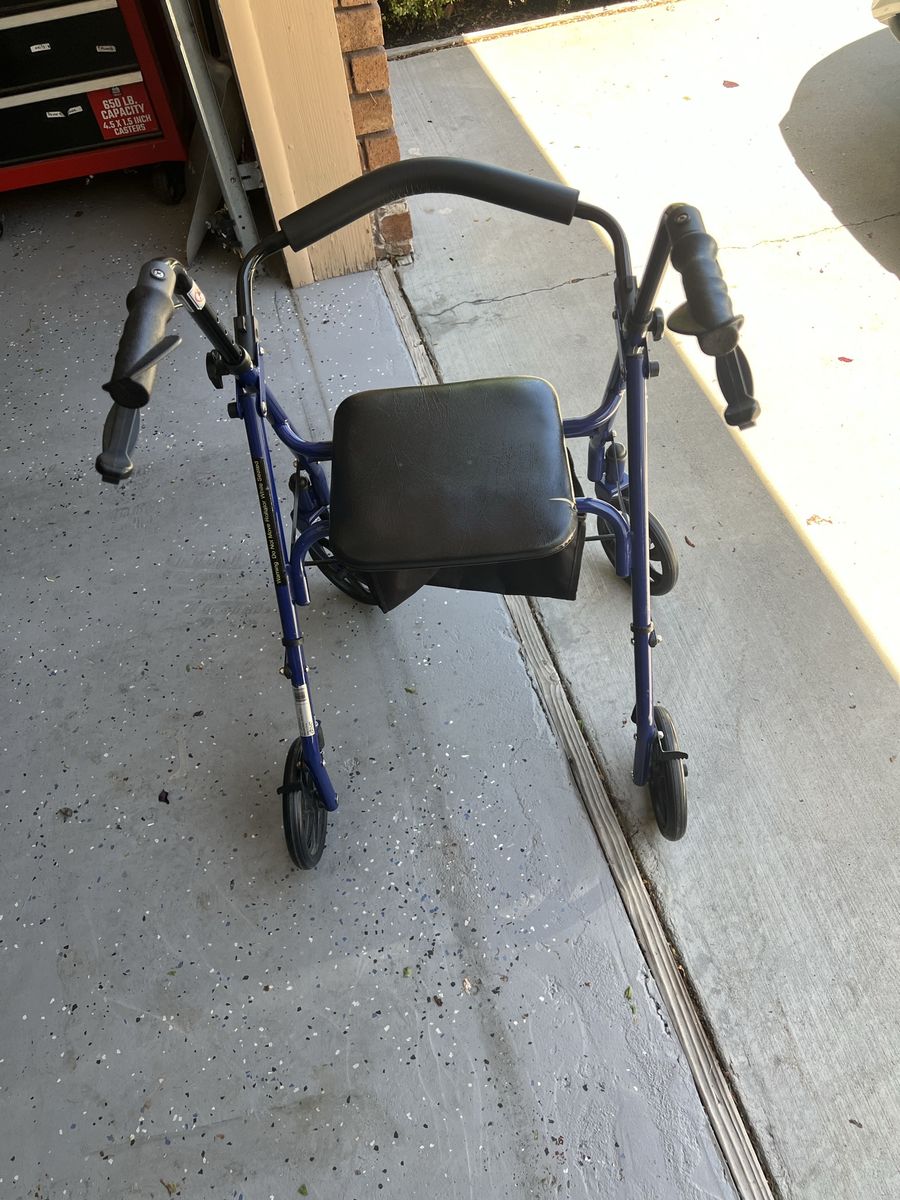 Walker with brakes