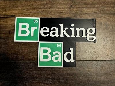 3D Printed Breaking Bad Logo Signs (Minor Misprints)