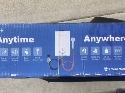Camping water heater/ shower