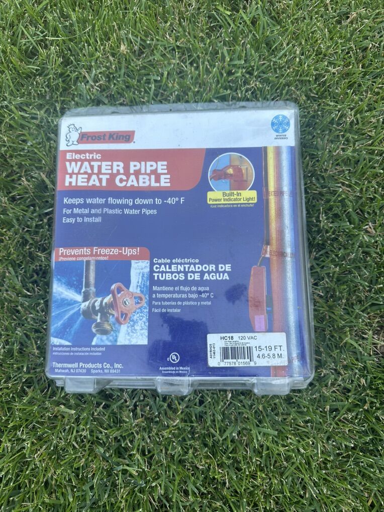 Frost King Electric Water Pipe Heat Cable Kit 15ft