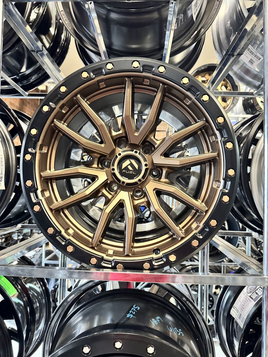FUEL REBEL 18x9 Matte Bronze Wheels 1mm Offset, 6x135 PCD, brand new set of 4 wheels.
