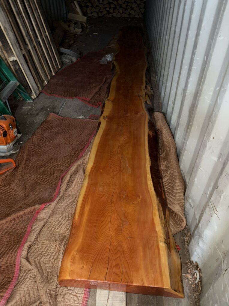 Huge Live Edge blue Pine Bar Top!