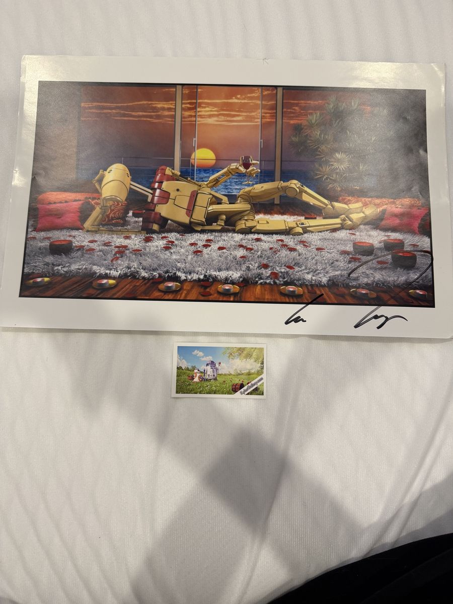 Signed Star Wars Battle Droid Art Print 11x17