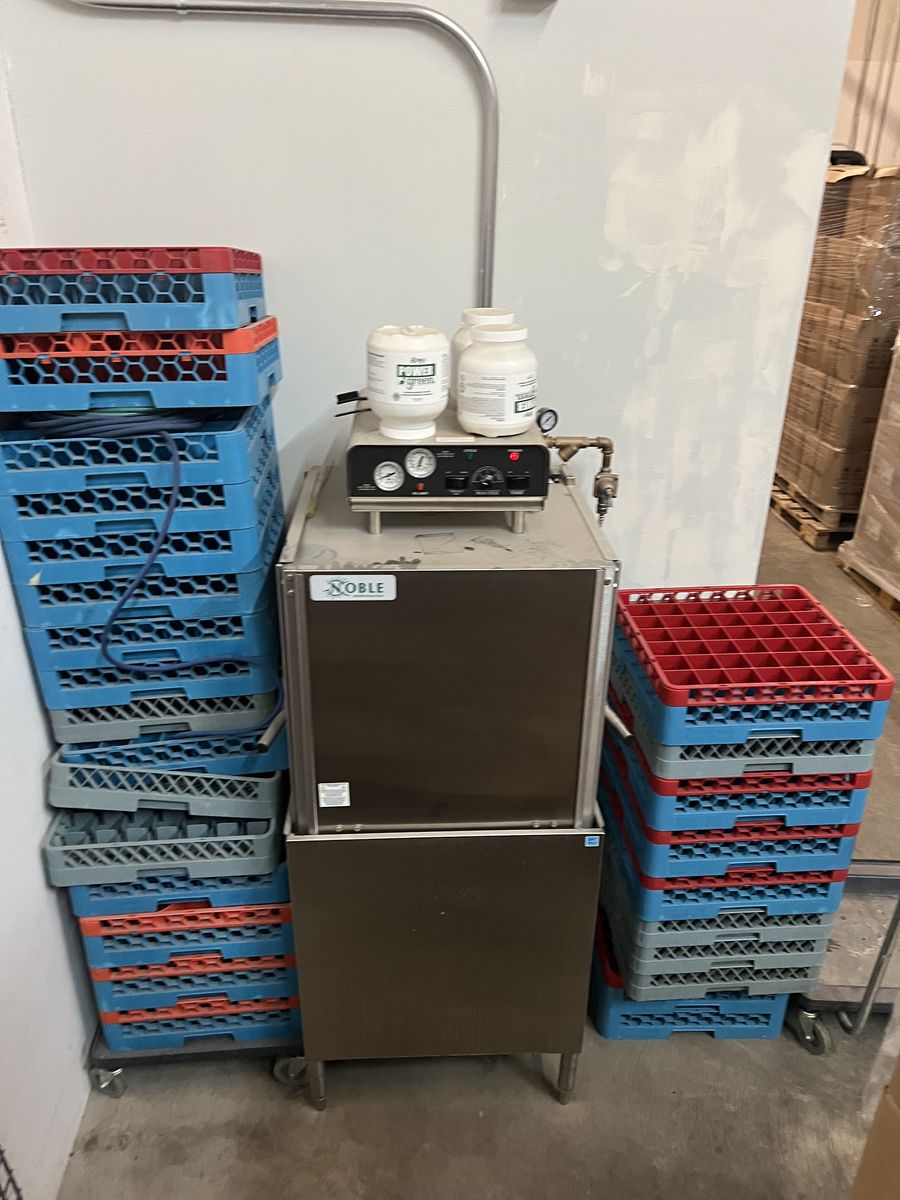 Noble Warewashing HT-180 Commercial High-Temp Dishwasher | 208/230V, 3-Phase | Like New