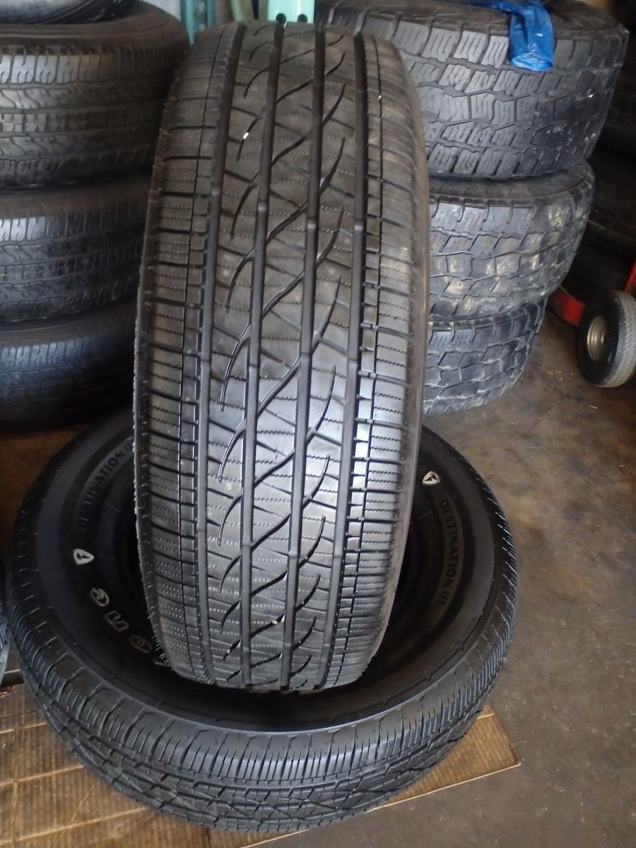 225/70R18 FIRESTONE DESTINATION LE3 PAIR OF TWO USED TIRES