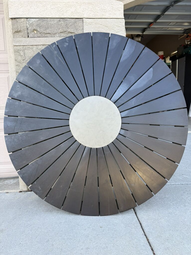 48 inch Eucalyptus Patio Table Top