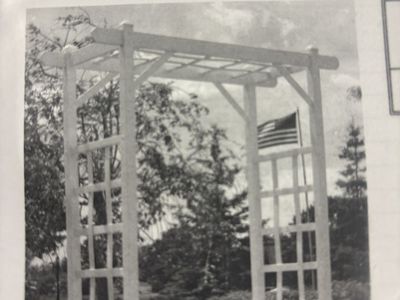 New White Vinyl Garden Arbor