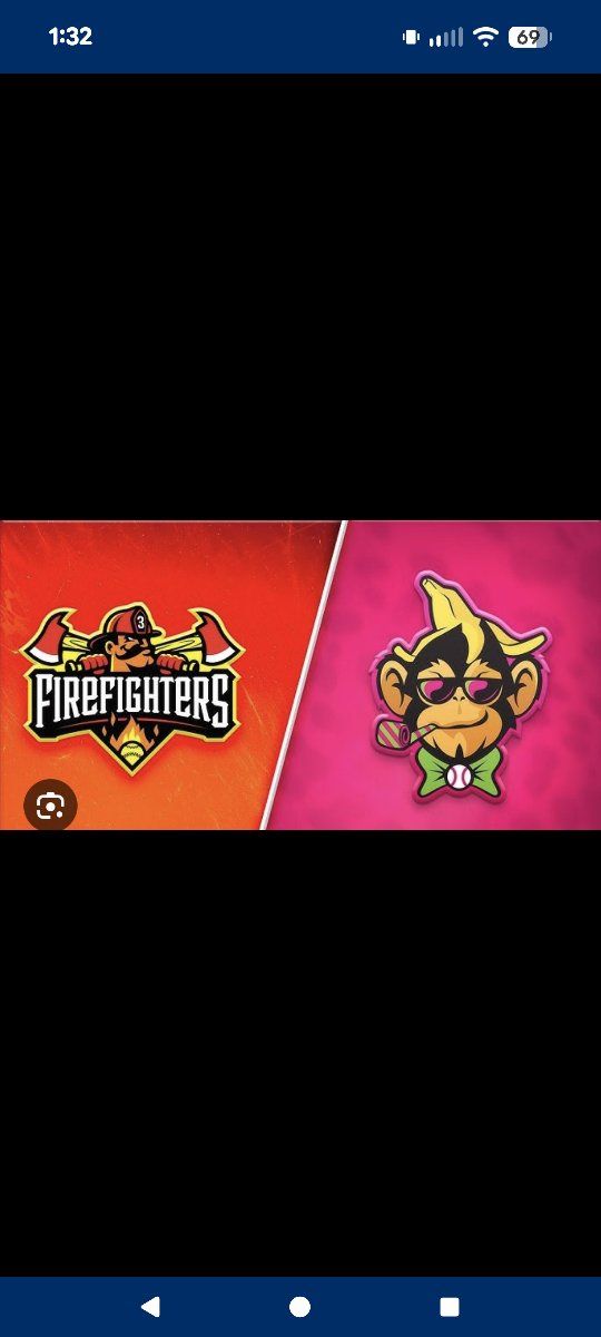 Banana Ball: Party Animals vs Firefighters Thurs Aug 13 (3 tickets)