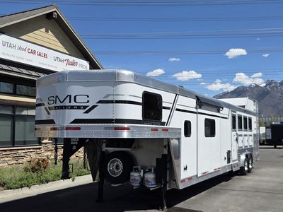 SMC Trailers 4 Horse Trailer w/ Living Quarters All Aluminum Gooseneck P8414SSR, Built by Lakota