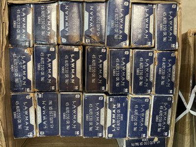 Speer Lawman 45 AUTO 230 GR. TMJ Ammunition - 50 Rounds Each Box