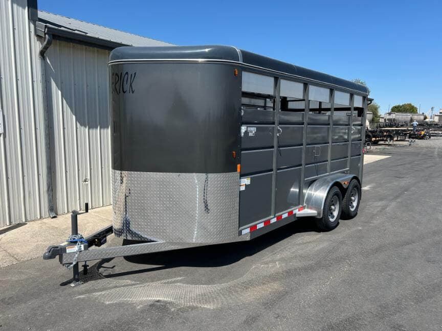 2026 Maverick Trailers Maverick BP Stock 17' Bumper Pull Stock Trailer 10K w/ Center Gate