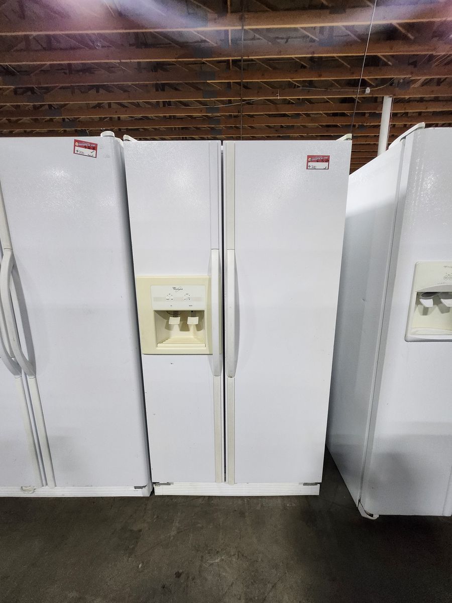 Whirlpool White Side-by-Side Refrigerator - W-Warranty