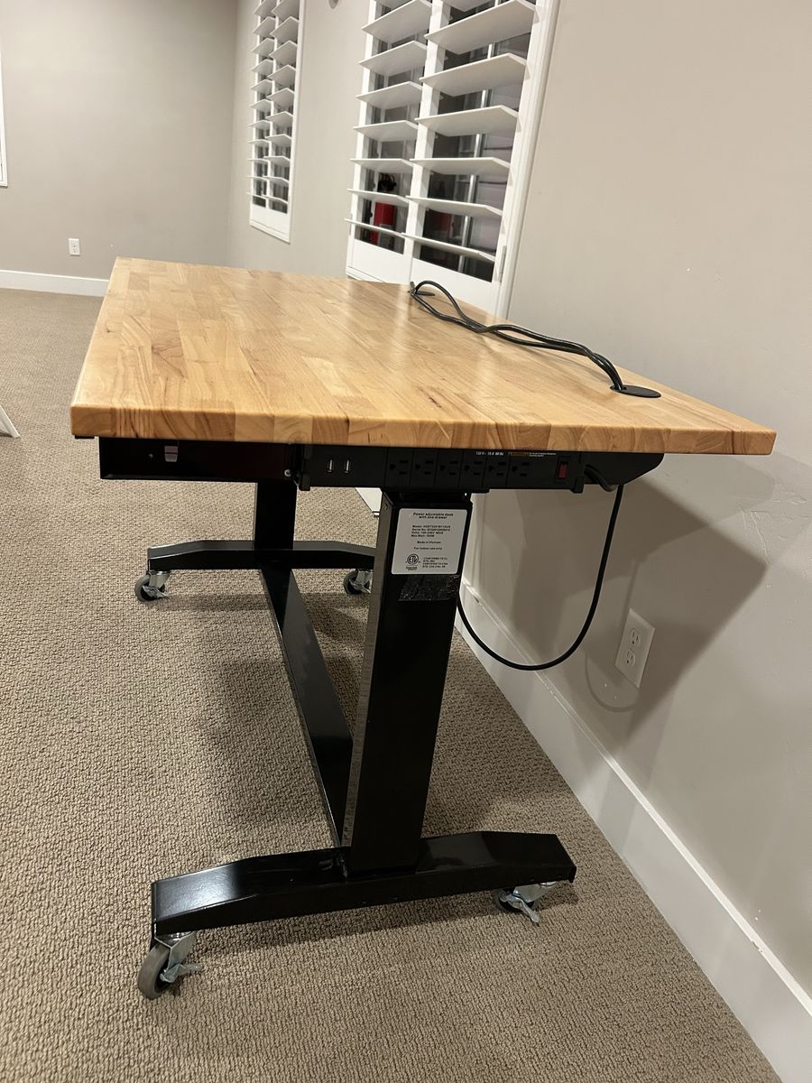 Husky 52” long adjustable height Auto Tool Table