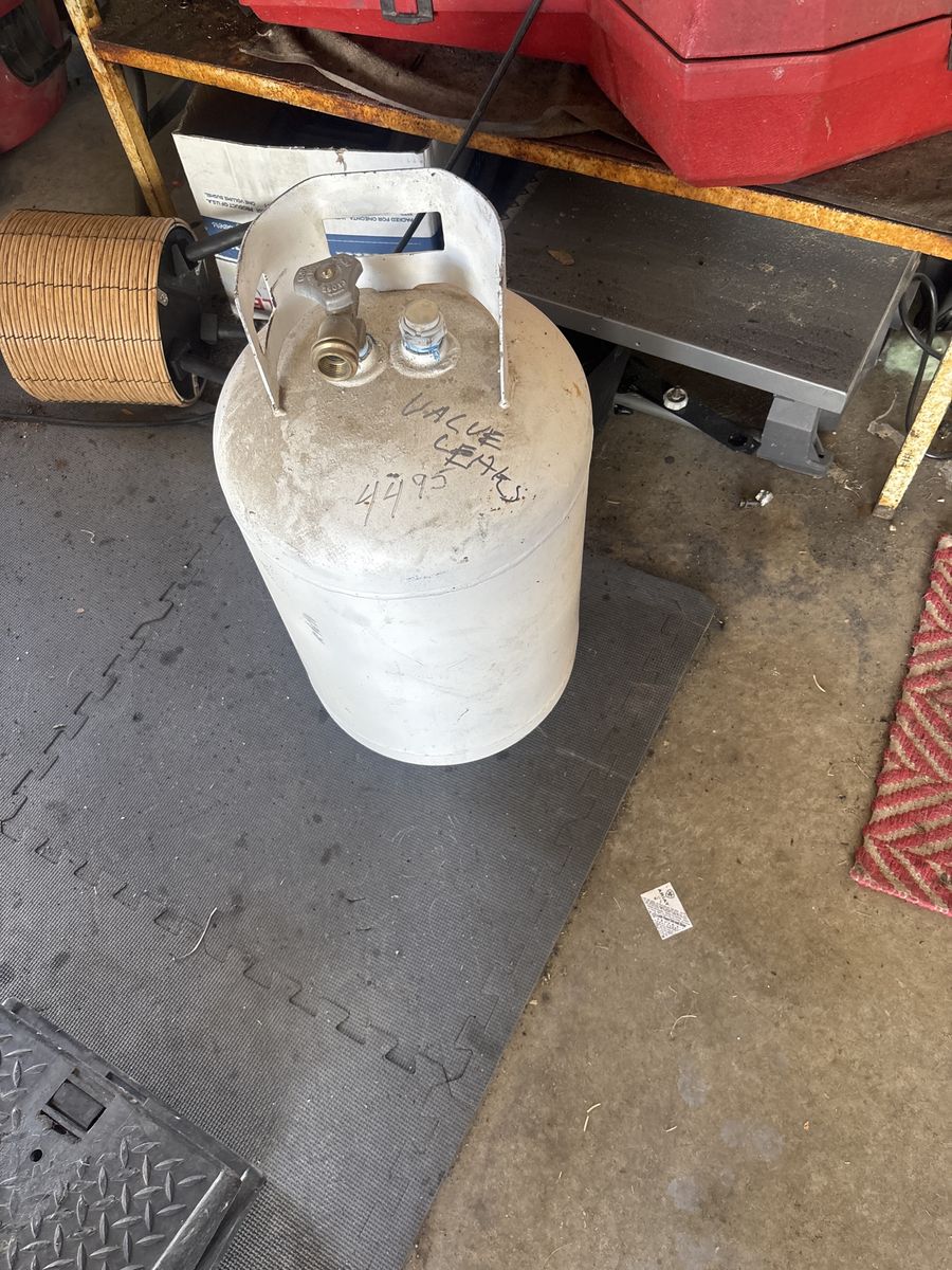 Propane bottle empty
