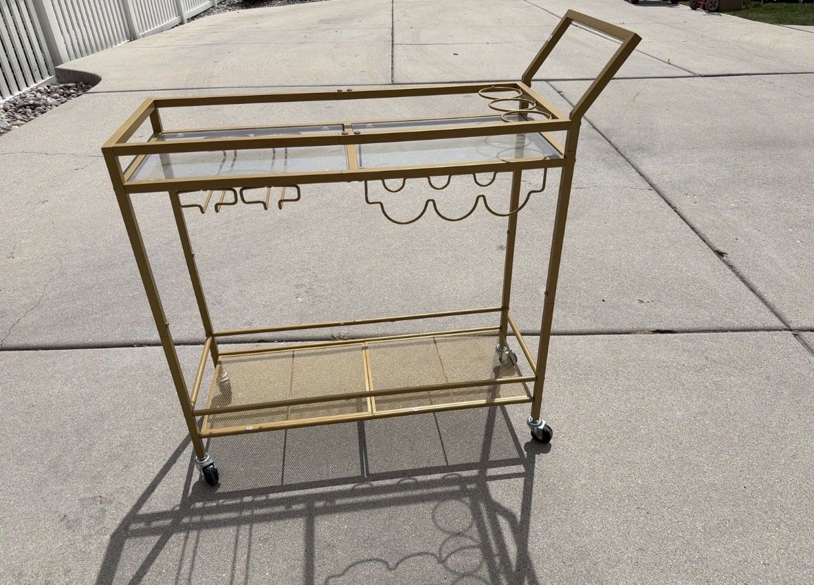 Brand new never used wine cart